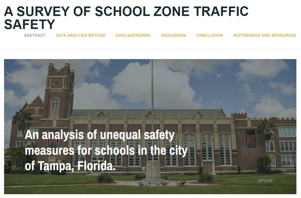 A survey of school zone traffic safety